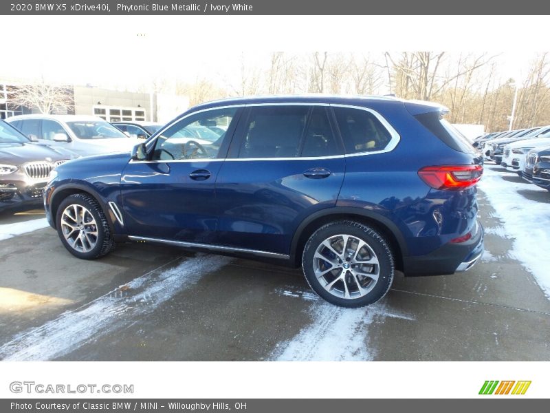 Phytonic Blue Metallic / Ivory White 2020 BMW X5 xDrive40i
