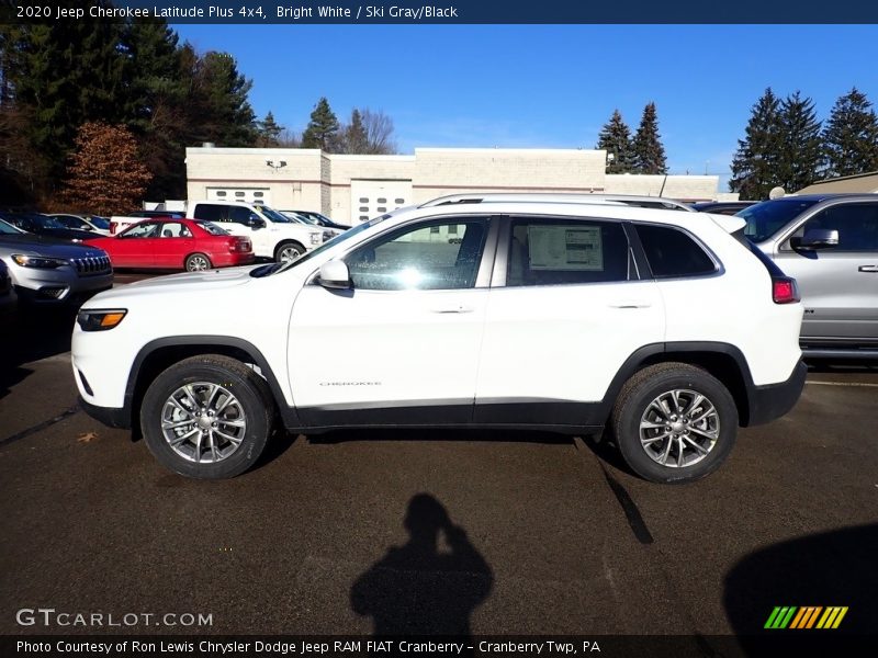 Bright White / Ski Gray/Black 2020 Jeep Cherokee Latitude Plus 4x4