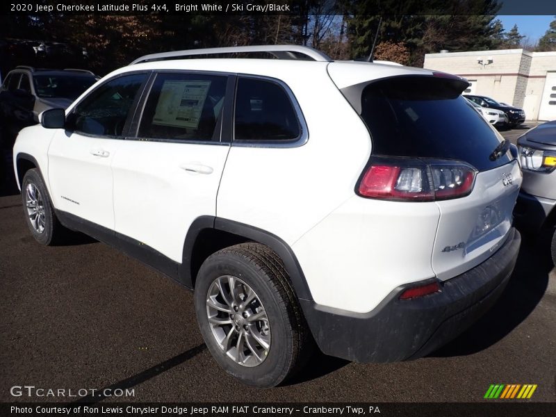 Bright White / Ski Gray/Black 2020 Jeep Cherokee Latitude Plus 4x4