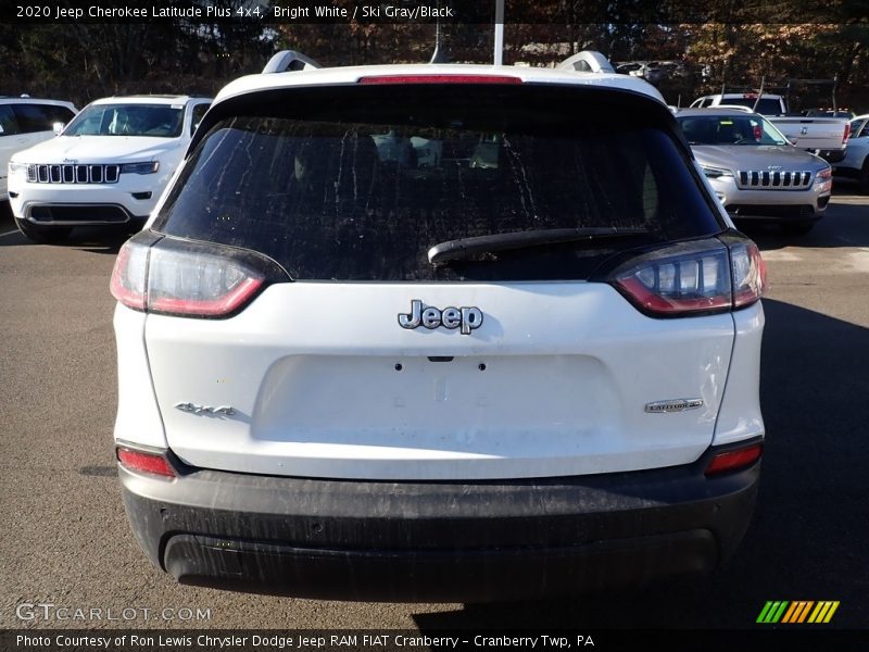 Bright White / Ski Gray/Black 2020 Jeep Cherokee Latitude Plus 4x4