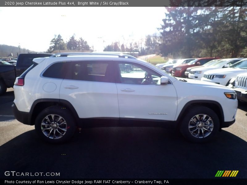 Bright White / Ski Gray/Black 2020 Jeep Cherokee Latitude Plus 4x4