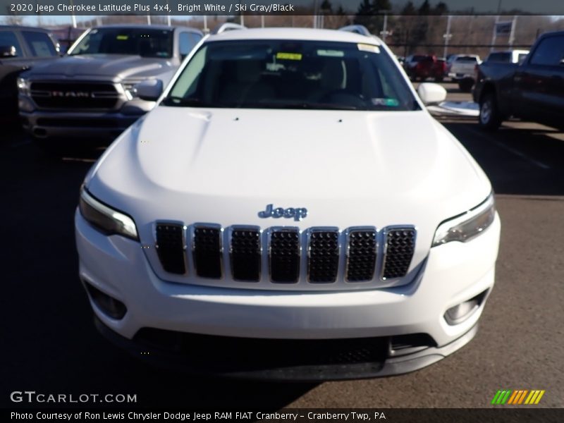 Bright White / Ski Gray/Black 2020 Jeep Cherokee Latitude Plus 4x4