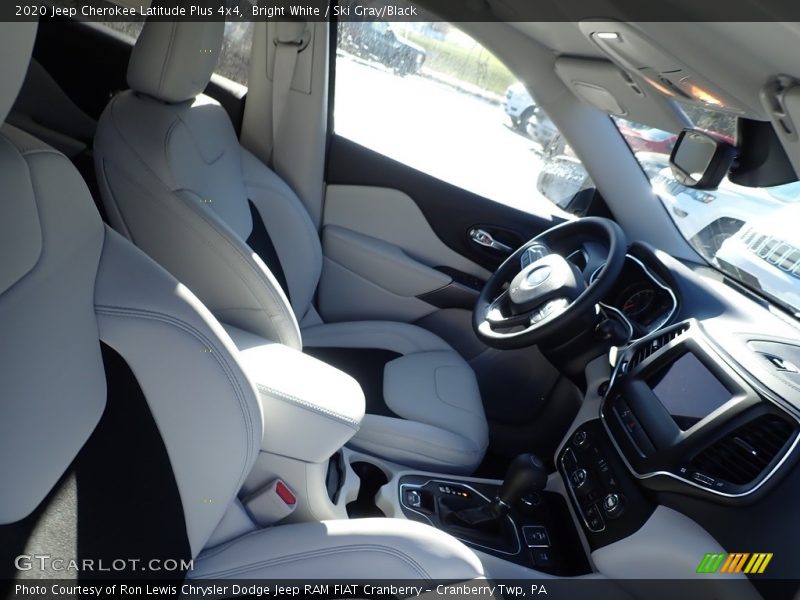 Bright White / Ski Gray/Black 2020 Jeep Cherokee Latitude Plus 4x4