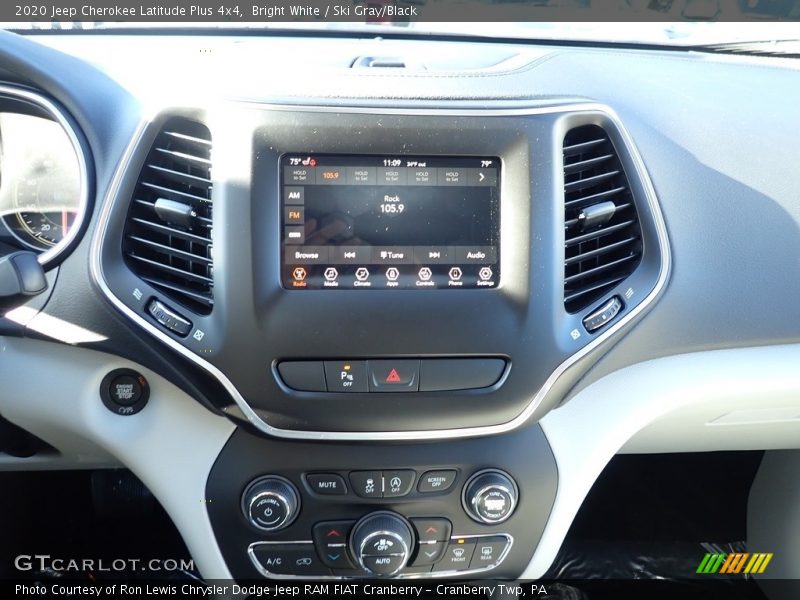 Bright White / Ski Gray/Black 2020 Jeep Cherokee Latitude Plus 4x4