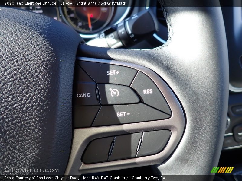 Bright White / Ski Gray/Black 2020 Jeep Cherokee Latitude Plus 4x4