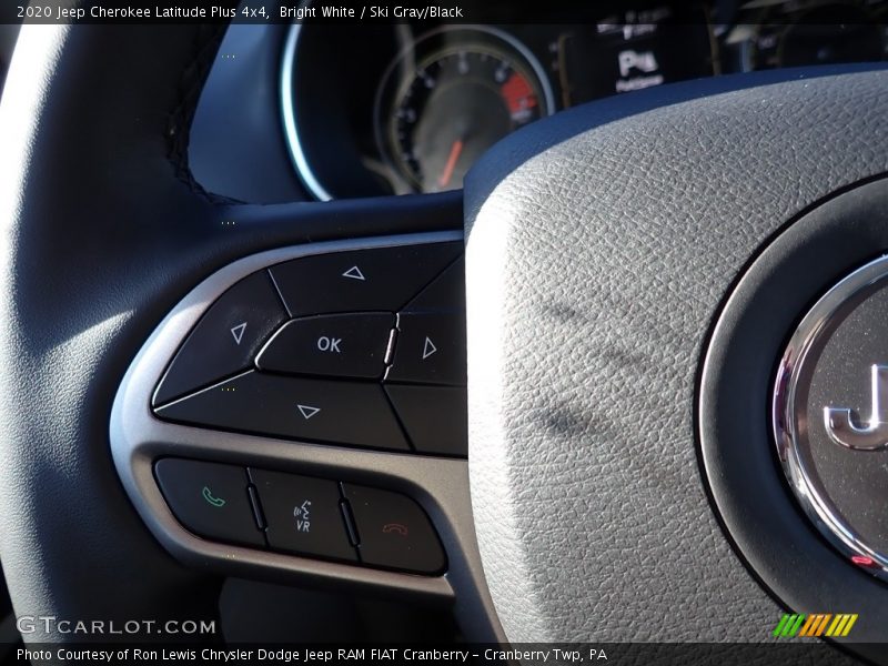 Bright White / Ski Gray/Black 2020 Jeep Cherokee Latitude Plus 4x4