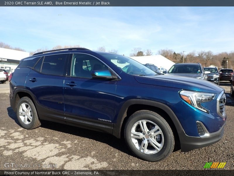 Blue Emerald Metallic / Jet Black 2020 GMC Terrain SLE AWD