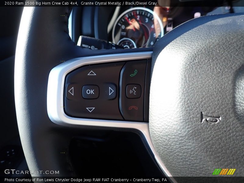 Granite Crystal Metallic / Black/Diesel Gray 2020 Ram 1500 Big Horn Crew Cab 4x4