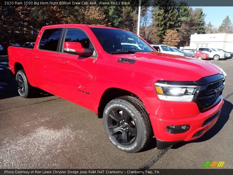 Flame Red / Black 2020 Ram 1500 Big Horn Night Edition Crew Cab 4x4