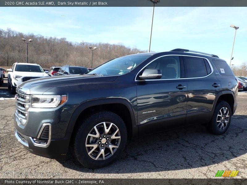Dark Sky Metallic / Jet Black 2020 GMC Acadia SLE AWD