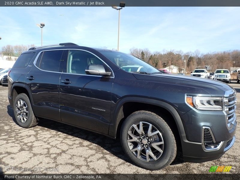Dark Sky Metallic / Jet Black 2020 GMC Acadia SLE AWD