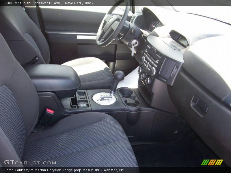 Rave Red / Black 2008 Mitsubishi Endeavor LS AWD