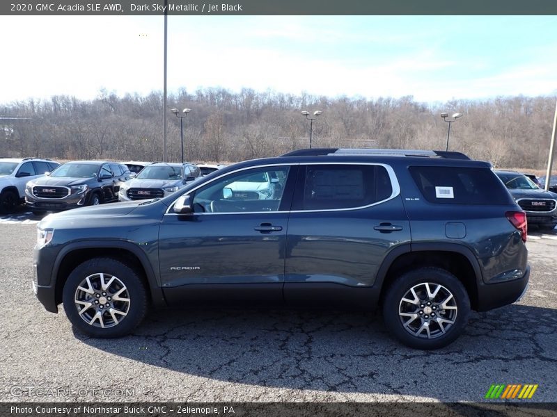 Dark Sky Metallic / Jet Black 2020 GMC Acadia SLE AWD