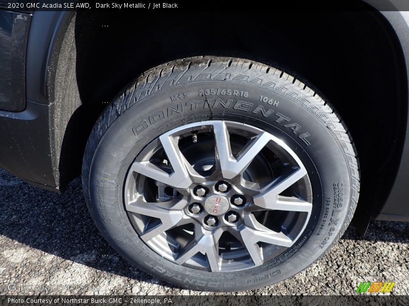 Dark Sky Metallic / Jet Black 2020 GMC Acadia SLE AWD