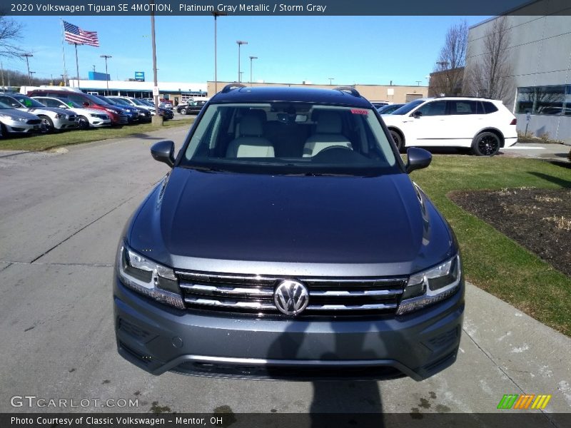 Platinum Gray Metallic / Storm Gray 2020 Volkswagen Tiguan SE 4MOTION