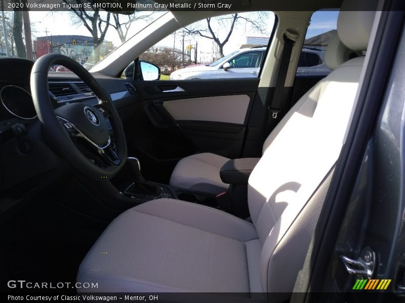 Platinum Gray Metallic / Storm Gray 2020 Volkswagen Tiguan SE 4MOTION