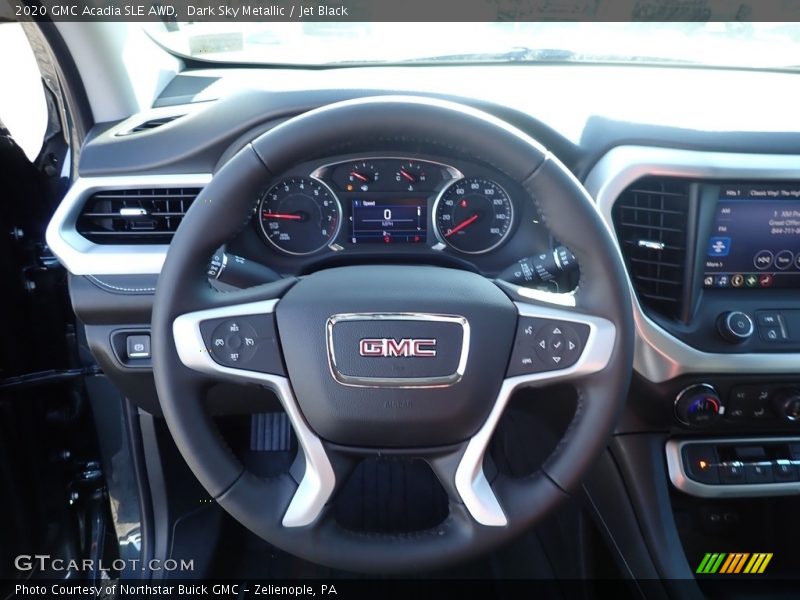 Dark Sky Metallic / Jet Black 2020 GMC Acadia SLE AWD