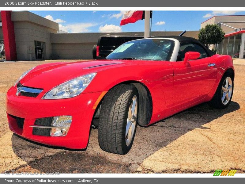 Chili Pepper Red / Black 2008 Saturn Sky Roadster
