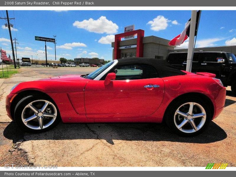 Chili Pepper Red / Black 2008 Saturn Sky Roadster