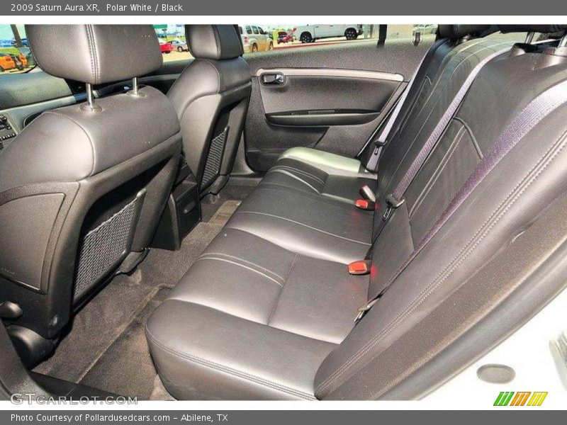 Polar White / Black 2009 Saturn Aura XR