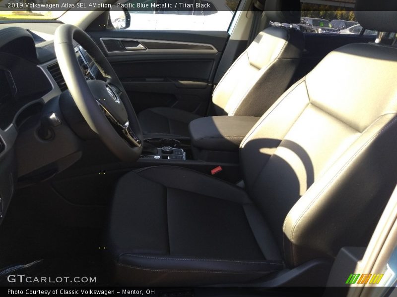 Pacific Blue Metallic / Titan Black 2019 Volkswagen Atlas SEL 4Motion
