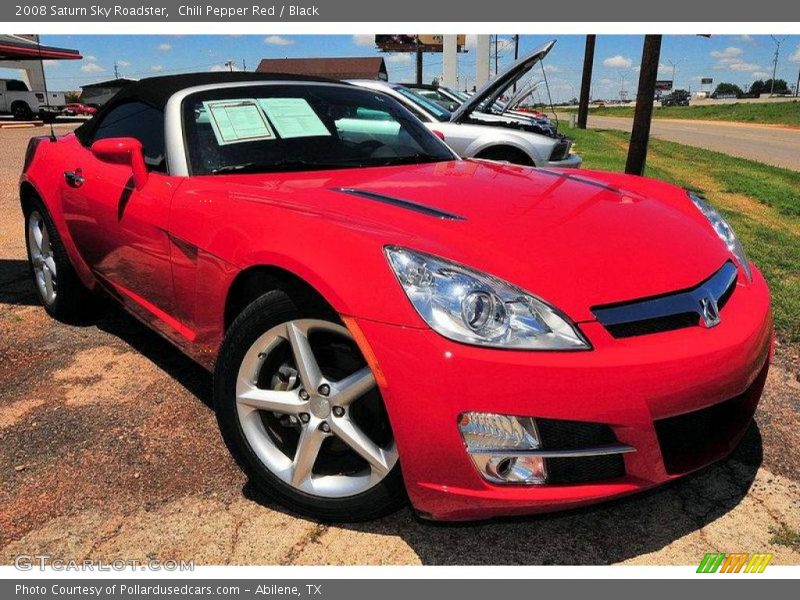 Chili Pepper Red / Black 2008 Saturn Sky Roadster