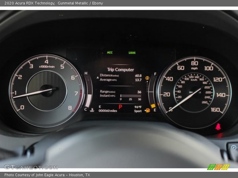 Gunmetal Metallic / Ebony 2020 Acura RDX Technology