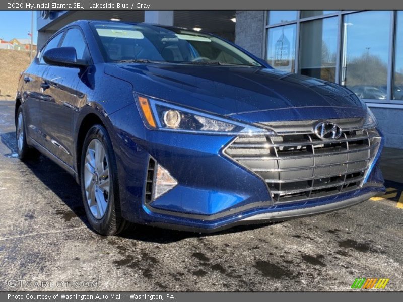 Lakeside Blue / Gray 2020 Hyundai Elantra SEL