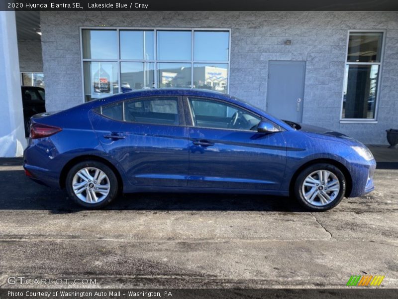 Lakeside Blue / Gray 2020 Hyundai Elantra SEL