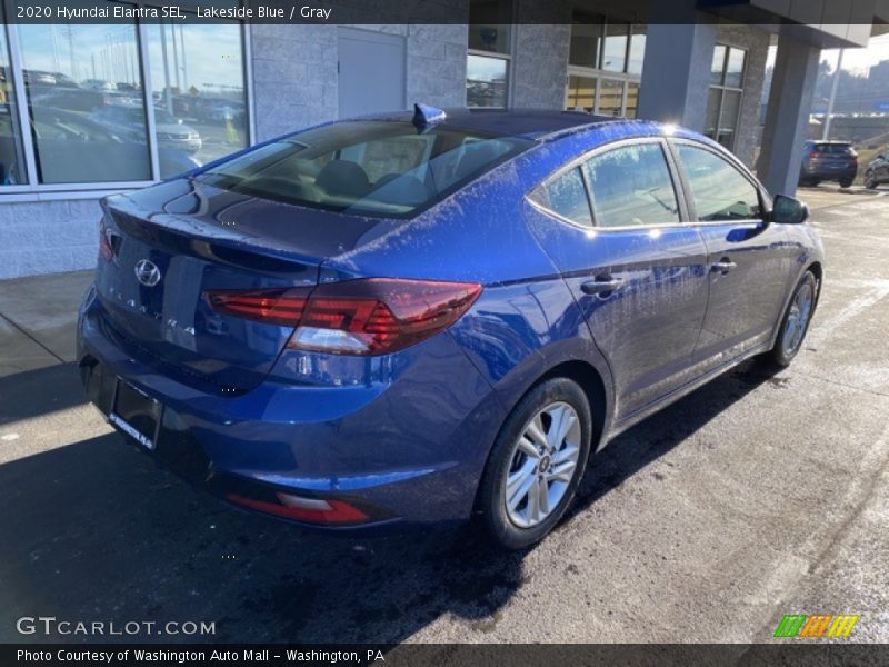 Lakeside Blue / Gray 2020 Hyundai Elantra SEL