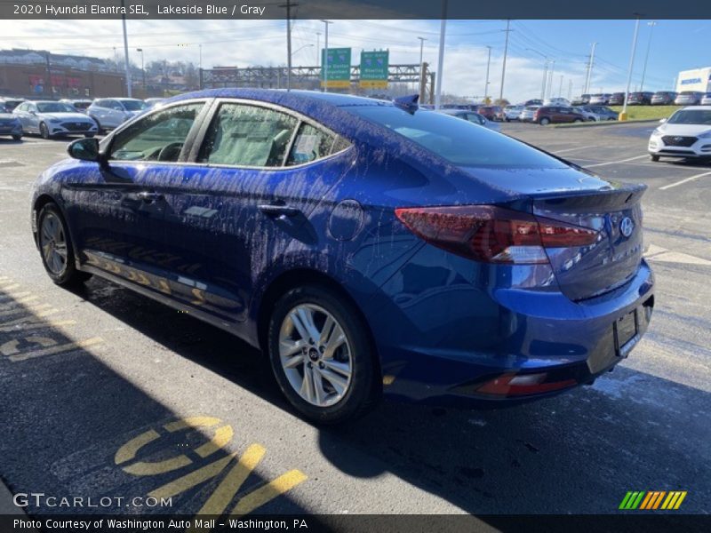 Lakeside Blue / Gray 2020 Hyundai Elantra SEL