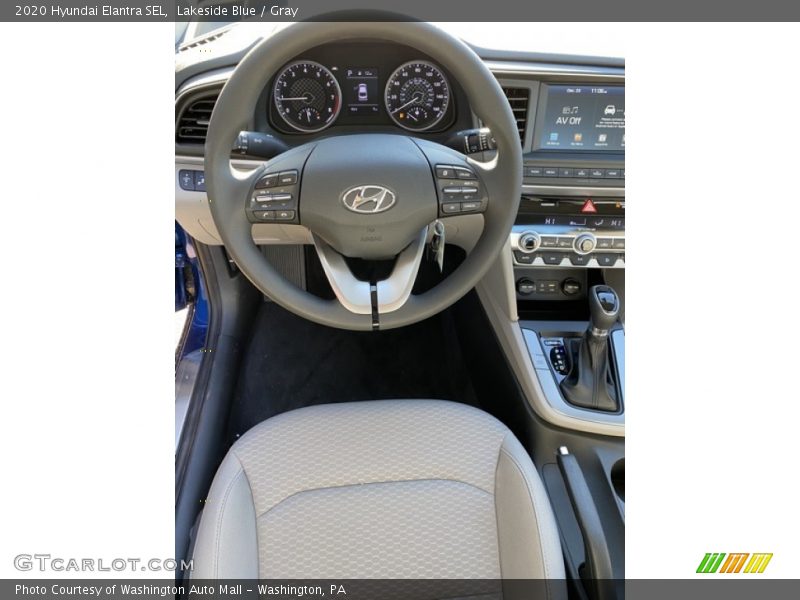 Lakeside Blue / Gray 2020 Hyundai Elantra SEL