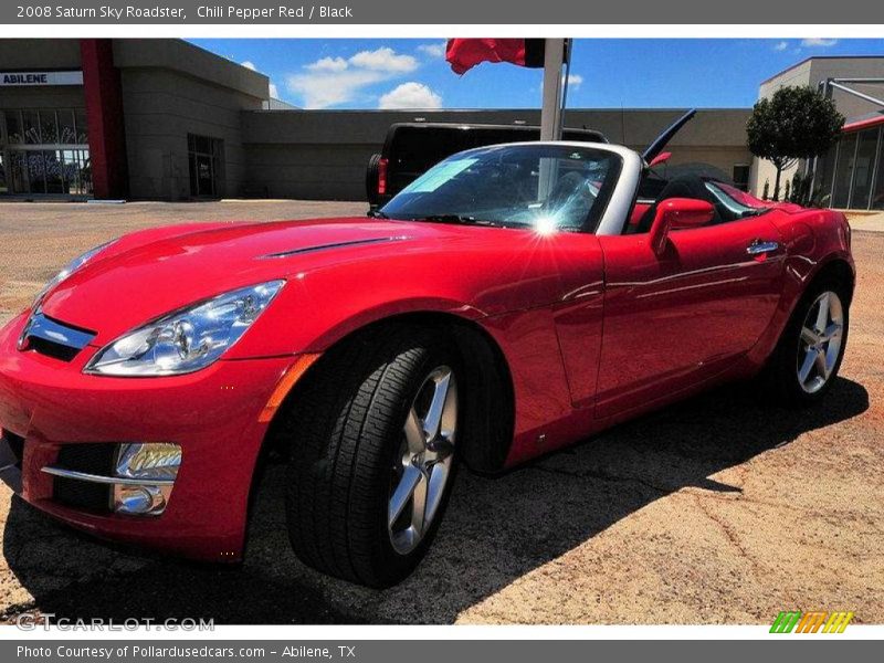 Chili Pepper Red / Black 2008 Saturn Sky Roadster