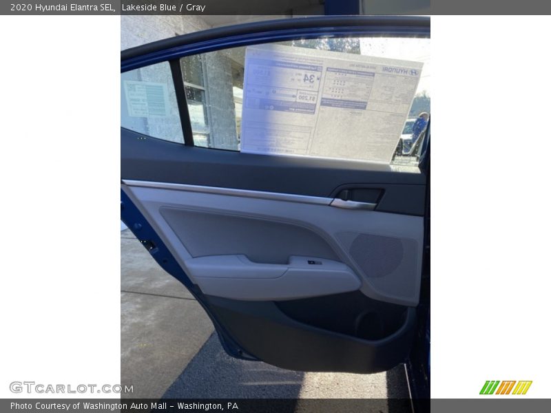 Lakeside Blue / Gray 2020 Hyundai Elantra SEL