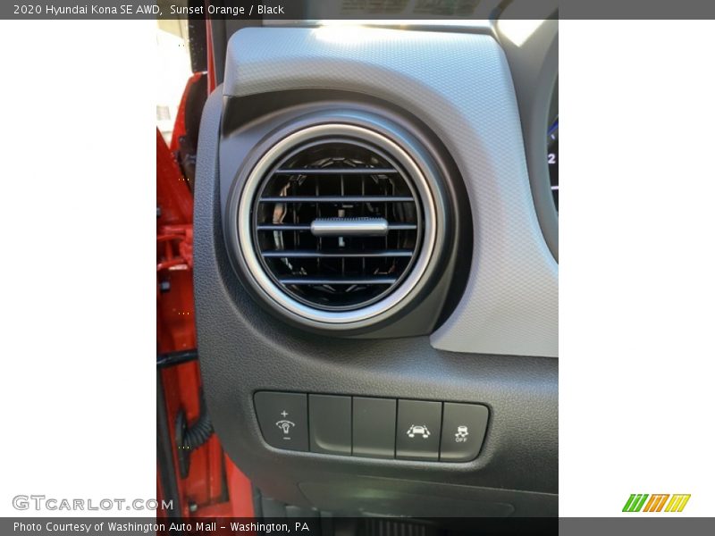 Sunset Orange / Black 2020 Hyundai Kona SE AWD