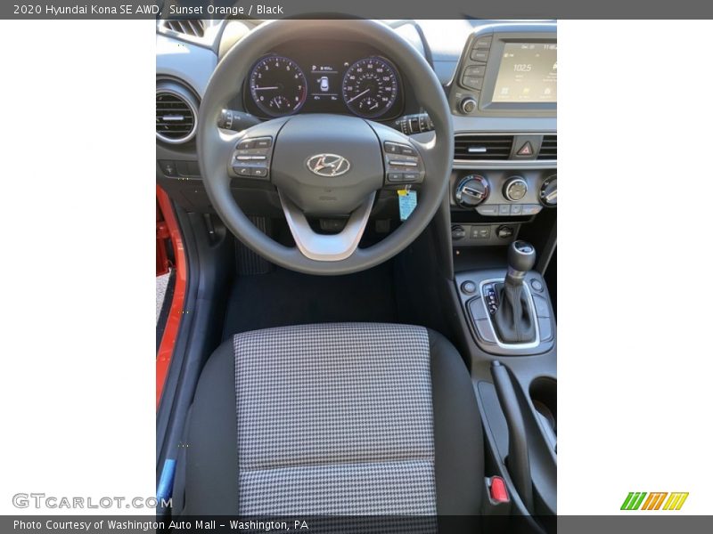 Sunset Orange / Black 2020 Hyundai Kona SE AWD