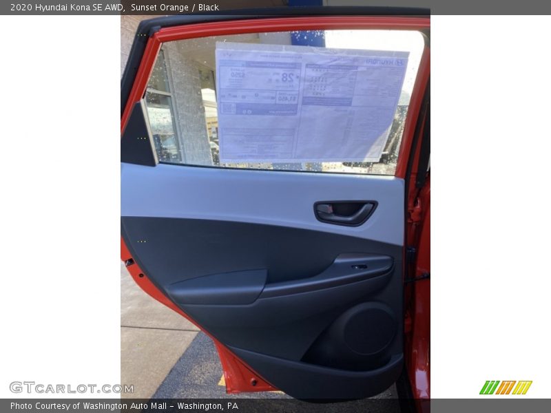 Sunset Orange / Black 2020 Hyundai Kona SE AWD