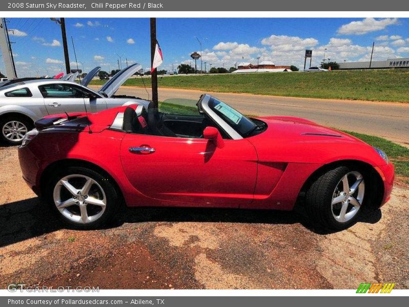 Chili Pepper Red / Black 2008 Saturn Sky Roadster