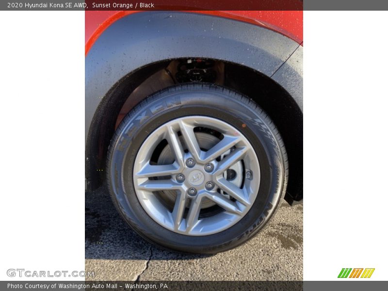 Sunset Orange / Black 2020 Hyundai Kona SE AWD