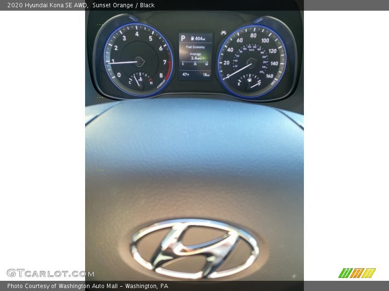 Sunset Orange / Black 2020 Hyundai Kona SE AWD