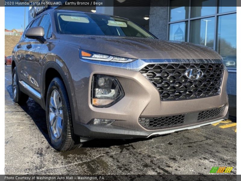 Earthy Bronze / Beige 2020 Hyundai Santa Fe SEL AWD