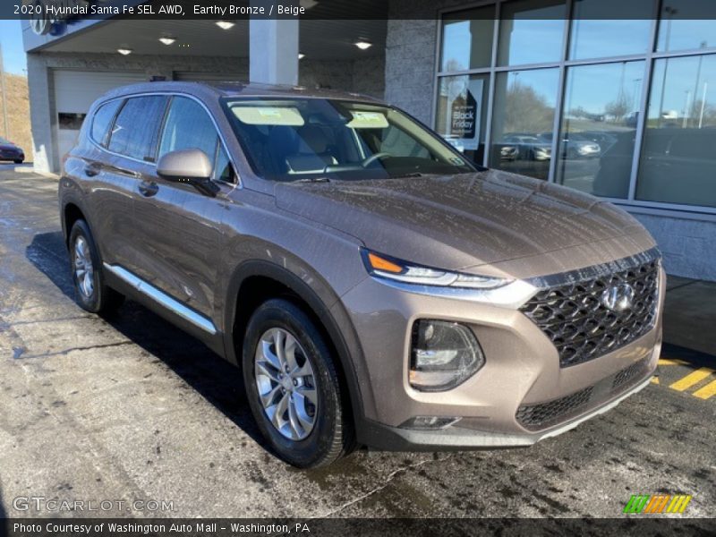 Earthy Bronze / Beige 2020 Hyundai Santa Fe SEL AWD