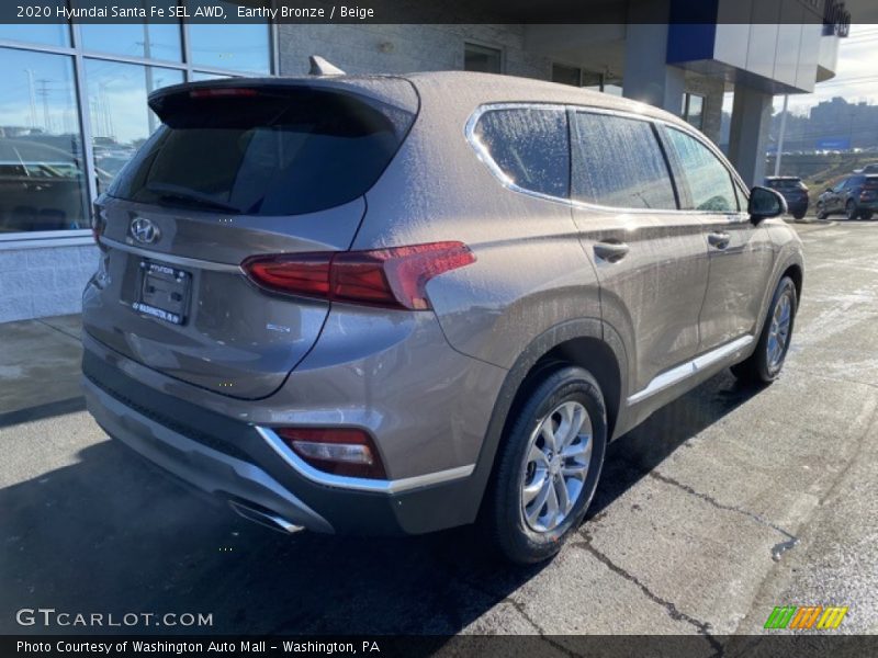 Earthy Bronze / Beige 2020 Hyundai Santa Fe SEL AWD