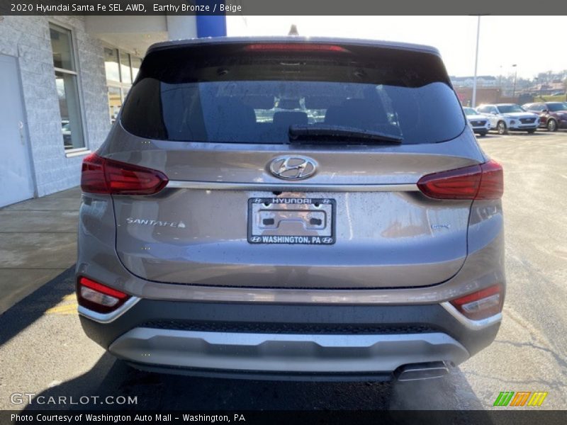 Earthy Bronze / Beige 2020 Hyundai Santa Fe SEL AWD