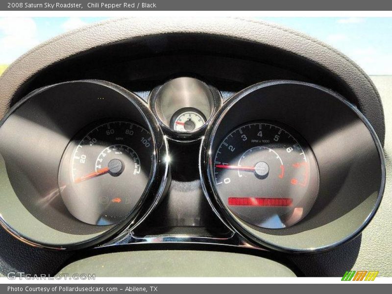 Chili Pepper Red / Black 2008 Saturn Sky Roadster