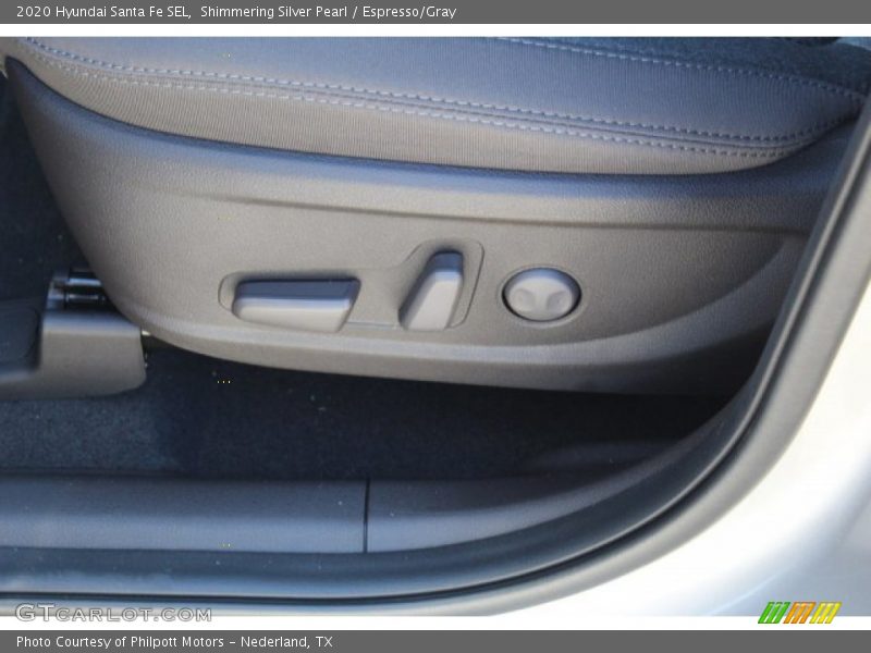 Shimmering Silver Pearl / Espresso/Gray 2020 Hyundai Santa Fe SEL
