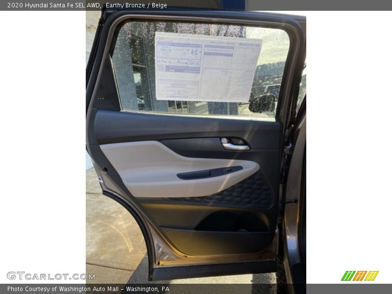 Earthy Bronze / Beige 2020 Hyundai Santa Fe SEL AWD