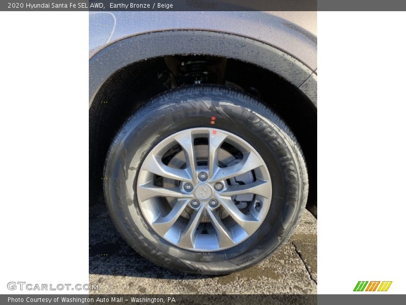 Earthy Bronze / Beige 2020 Hyundai Santa Fe SEL AWD