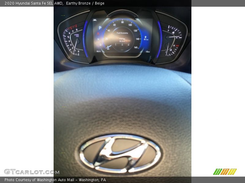 Earthy Bronze / Beige 2020 Hyundai Santa Fe SEL AWD