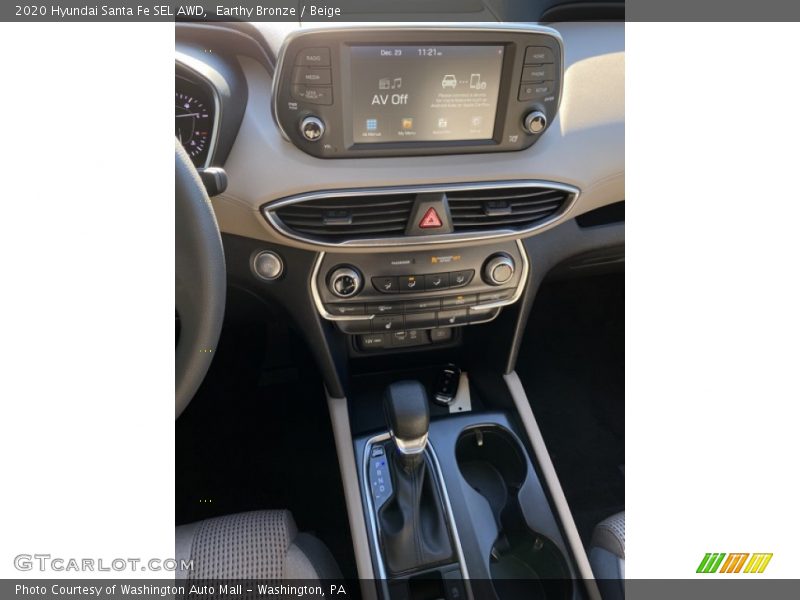 Earthy Bronze / Beige 2020 Hyundai Santa Fe SEL AWD